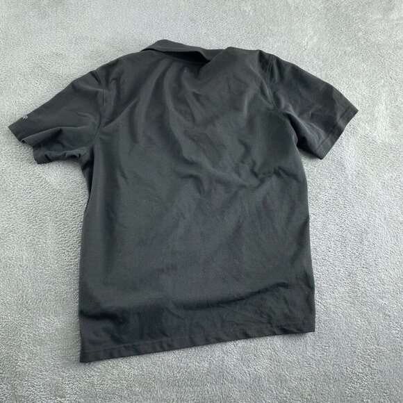 Izod Performance Golf Polo Shirt L/G Black Polyester Mens Top 0635 - Picture 2 of 8